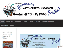 Tablet Screenshot of homosassaseafoodfestival.org